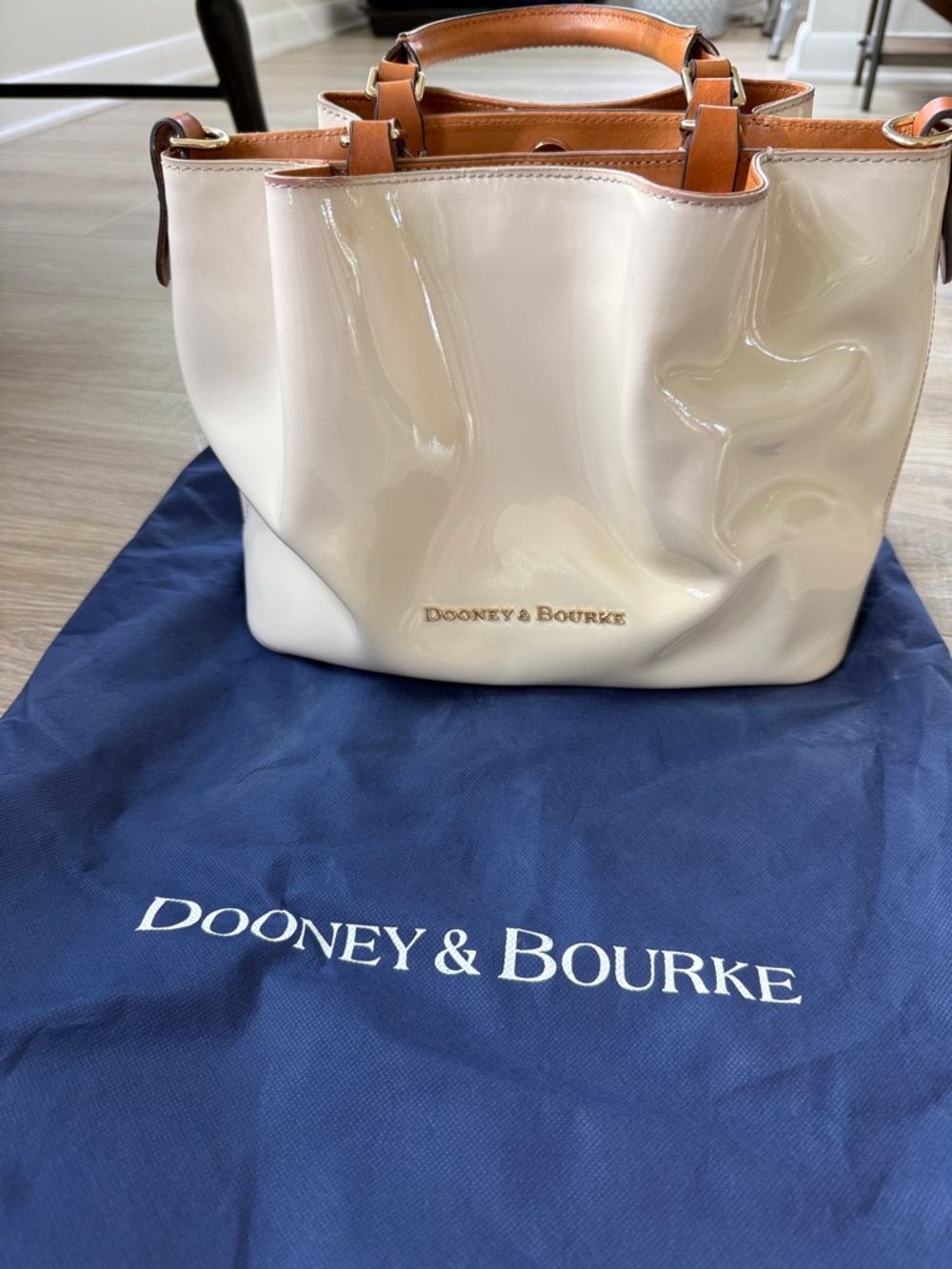 Dooney & Bourke Cream Satchel